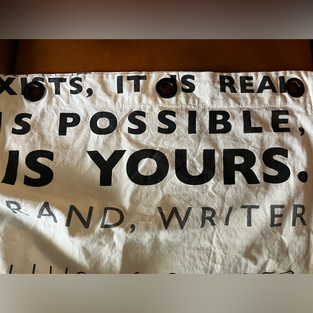 Inspirational Quote Curtains - RARE (set of 3 panels) - Picture 7 of 9